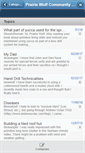 Mobile Screenshot of prairiewolf.websitetoolbox.com
