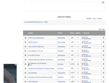 Tablet Screenshot of justiceforchildren.websitetoolbox.com