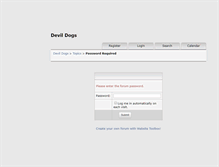 Tablet Screenshot of devildogssquadron.websitetoolbox.com