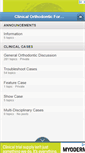 Mobile Screenshot of clinicalorthodontic.websitetoolbox.com