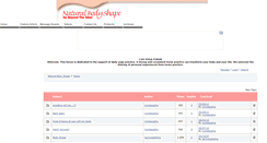 Desktop Screenshot of naturalbodyshape.websitetoolbox.com